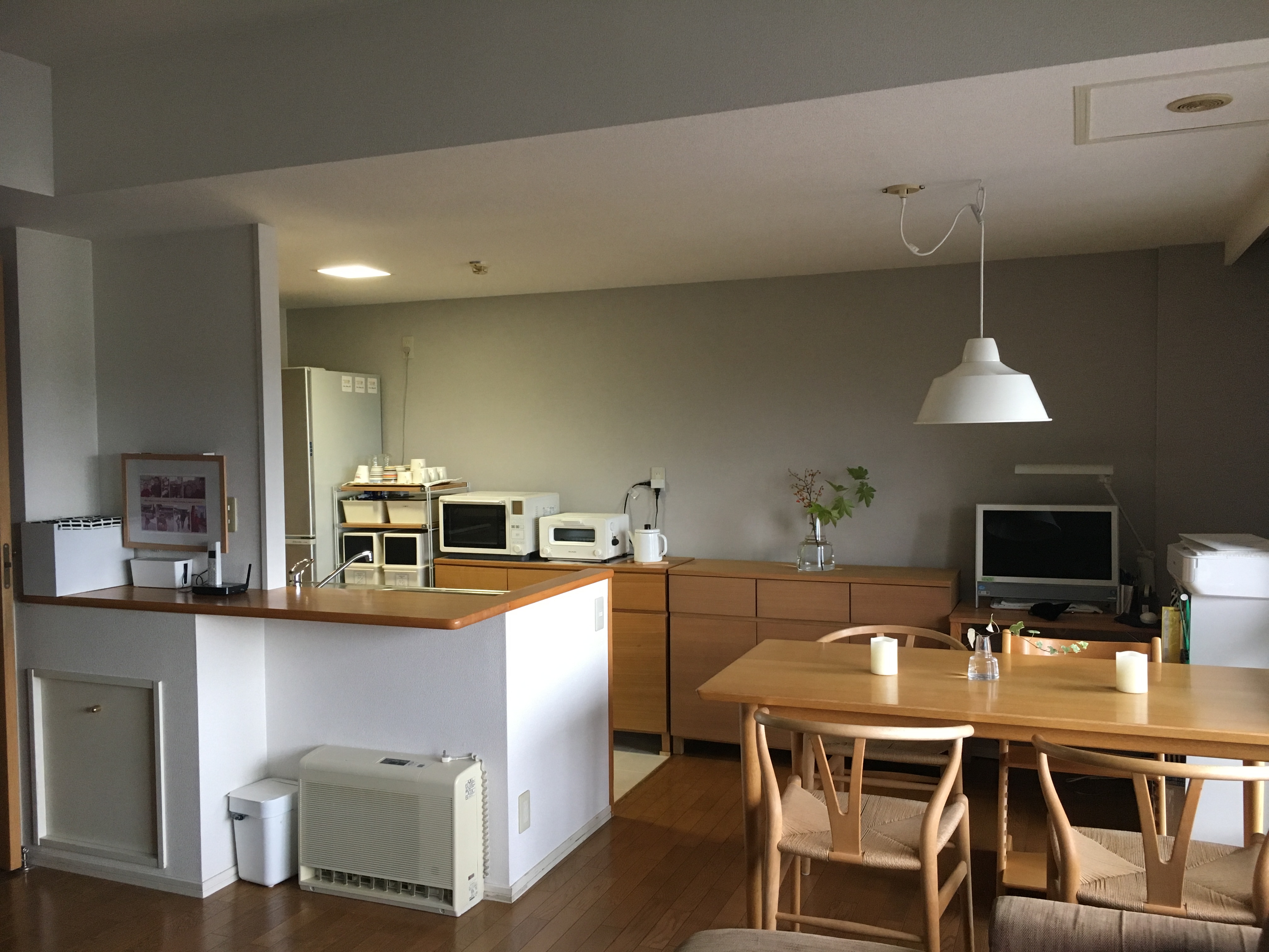 北欧テイストの開放的なキッチン空間 マンションリノベーション 札幌 I E Sリビング倶楽部